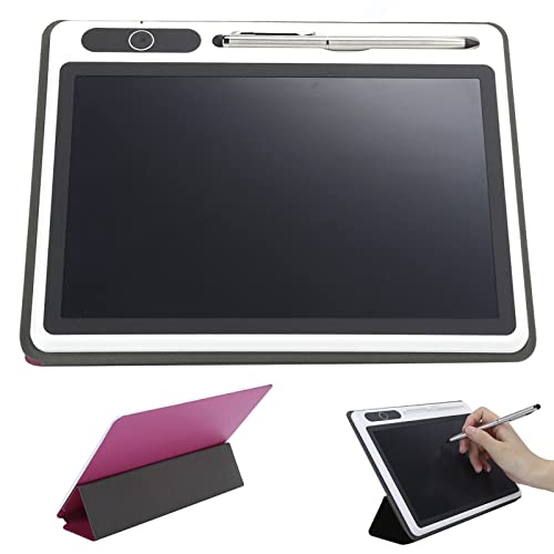 Ejoyous LCD Schreibtafel, 9 Zoll Elektronischer Notizblock LCD Grafiktablet Schreiben Handschrifttafel Reißbrett LCD Zeichenbrett mit Flip-Schutztasche (Rot (mit Lederetui)) von Ejoyous