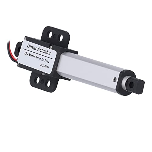 Linearmotor 12V 50mm, Linearantrieb Spindelantrieb Modellbau Elektrischer Lineartechnik Aktuatoren Interner Endschalter, für Elektrische Türöffner Hubtische (Hub 50 mm-8 mm/s-70 N) von Ejoyous