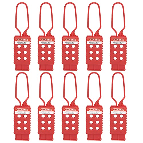 Lockout Tagout HaSP, 10pcs Sicherheitsschloss -Tag -Out -Vorhängeschloss HaSP mit 6 Löchern Interlock für Mehrere Management -Industriegerätewartung Lockout Tagout HaSP, 10pcs Sicherheitsschloss -Tag -Out -Vorhängeschloss HaSP mit 6 Löchern Interlock für Mehrere Management -Industriegerätewartung von Ejoyous
