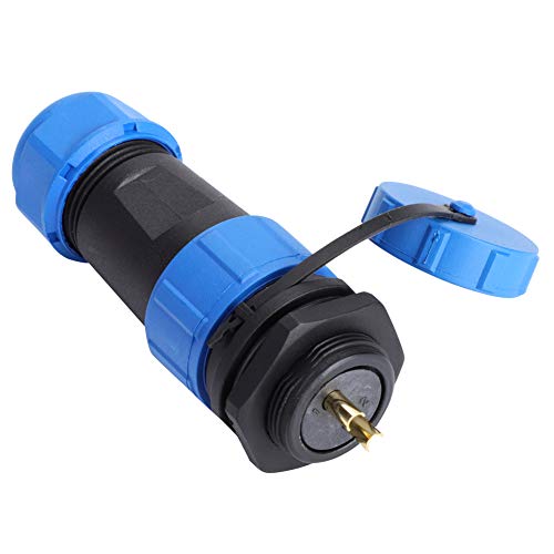 Luftfahrtstecker, SP21 IP68 Wasserdichte Luftfahrt-Steckdose Kabel Elektrisches Zubehör Steckdosen 2Pin/3Pin/4Pin/5Pin/7Pin/9Pin/12Pin Rundstecker Verbinder Stecker mit Deckel (2polig) von Ejoyous