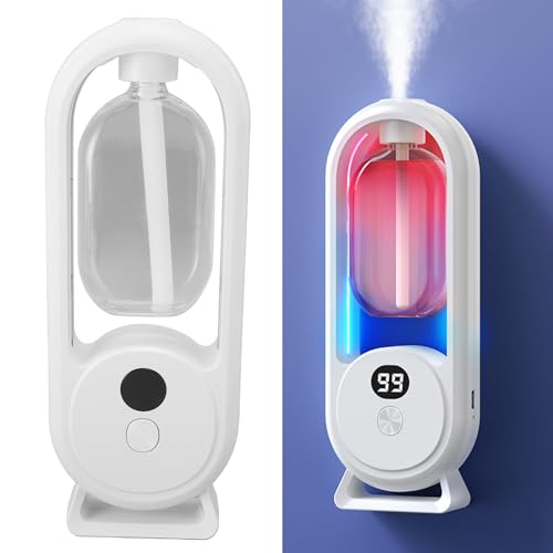 Luftfrischer Automatisches Spray Badezimmer, Wandmontage ätherisches Öl Diffusor Automatischer Duftspender Aromatherapie Diffusor mit LED -Display, für Schlafzimmer Badezimmer Luftfrischer Automatisches Spray Badezimmer, Wandmontage ätherisches Öl Diffusor Automatischer Duftspender Aromatherapie Diffusor mit LED -Display, für Schlafzimmer Badezimmer von Ejoyous
