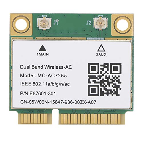 Ejoyous MC-AC7265-Netzwerkkarte, Drahtlose WiFi Karte Netzwerk -PCI-E Gigabit Dualband Netzwerkadapterkarte 2.4G/5G für Laptop PC win7 Win 8 Win 10 von Ejoyous