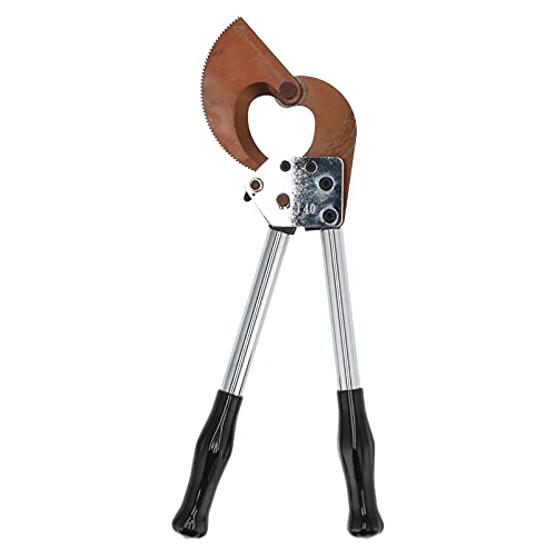 Manuelle Hardware, 60Si2Mn Industrieller praktischer Ratschen-Kabelschneider JA40 Kabel Ratschen-Schneidwerkzeug 35x10 cm mit Aufbewahrungstasche für Rmored-Kabel von Ejoyous