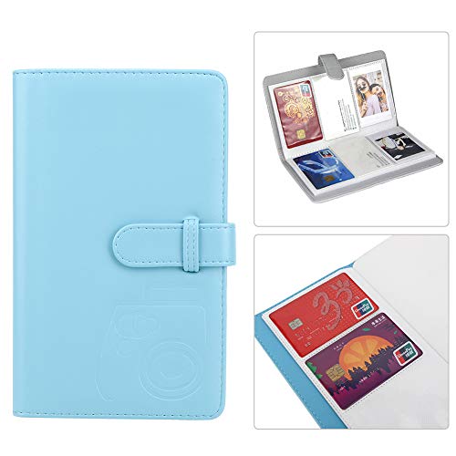 Fotoalbum, 3 Zoll 96 Taschen Fotoalbum für Fujifilm Instax Photocard Binder Fotohüllen Klein Fotoalbum Fotokartenhalter Geschenk für Freundin und Freu (Blau) von Ejoyous