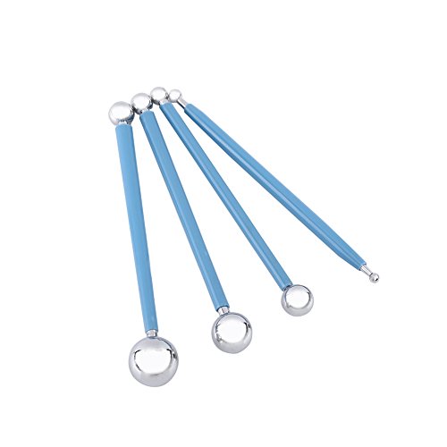 Modellierkugel Werkzeuge, Modellierwerkzeug Edelstahl Metallkugel-Eingabestift Punktierung Modellierung Ton Werkzeug Modellierung Kit Punktierwerkzeuge von Ejoyous