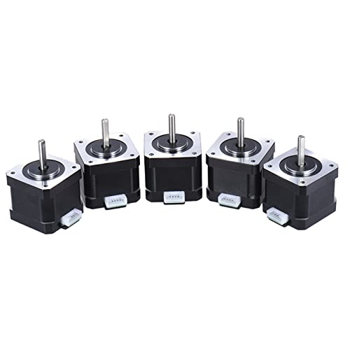 Nema 17 Schrittmotor, 42 * 42 * 38mm, 10 Stück mit 5 x10 pcs Nema 17 Stepper Stepping Motor Drive Control 2 Phase 1.8 Degree 0.9A 0.4N.M 3D Drucker / CNC Zubehör Ersatz (5PCS) von Ejoyous
