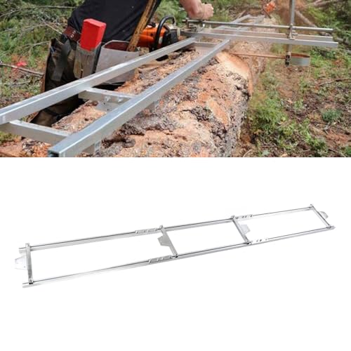 Rail Mill Guide System, 9ft 2.7m kettensägen-mühle Kettensägenmühle Kettensäge Fräsführungssystem Chainsaw Mill Kettensägenhalterung Aluminium-Legierung Kettensäge Mill Guide Rail von Ejoyous