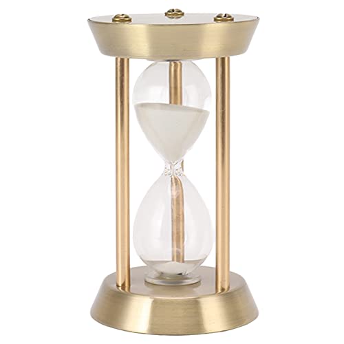 Sanduhr 30 Minuten, Sanduhren Metall Sand Uhr Goldene Deko Hourglass Vintage-Sanduhr Sand Timer mit Hochglanzbeschichtung Austauschbare Sanduhr (Bronze Mini 10min) von Ejoyous