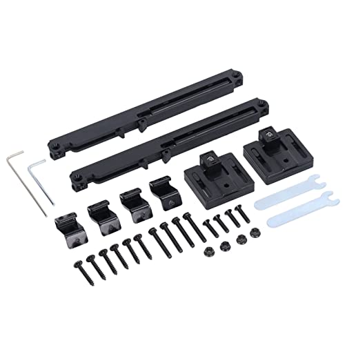 Scheunentor-Soft-Close-Mechanismus, Lochfreier Schiebetür-Federpuffer-Dämpfer Schiebetür-Hardware-Zubehör mit Verstellbarem Stopper Stopper-Unterlegscheibe für Einzelne Doppeltüren, Gewicht 40–80 Lbs, von Ejoyous