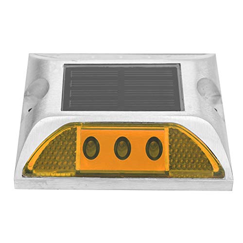 Solar Ground Lights LED Leuchten, IP65 Wasserdichte LED-Bodenleuchten Solarlampen Solar-Bodeneinbauleuchte Zur Beleuchtung von Rasen Hof Deck Weg Auffahrt Straße(Gelb) von Ejoyous