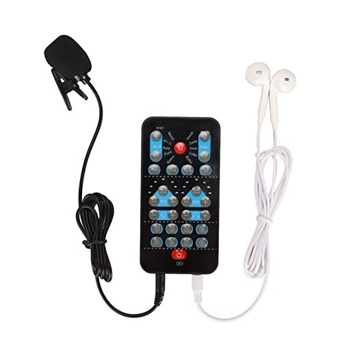 Sprachwechsler mit Mikrofon, Stimmenverzerrer Gerät Klein Gaming Live Soundkarte Tragbarer Sprachverzerrer mit 8 Soundeffekten, für PS5 PC Telefon Computer Sprachwechsler mit Mikrofon, Stimmenverzerrer Gerät Klein Gaming Live Soundkarte Tragbarer Sprachverzerrer mit 8 Soundeffekten, für PS5 PC Telefon Computer von Ejoyous