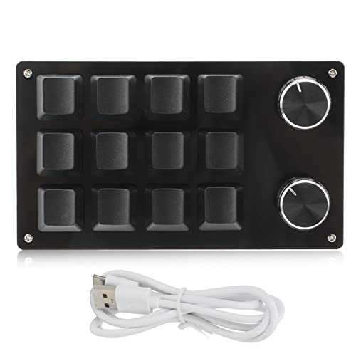 Ejoyous Tastatur Programmierbare Tasten, USB Einhand Mechanisch Tastatur mit 12 Mehrere Programmierbaren Tasten USB DIY Tastatur, für Windows Vista Linux OS X Ejoyous Tastatur Programmierbare Tasten, USB Einhand Mechanisch Tastatur mit 12 Mehrere Programmierbaren Tasten USB DIY Tastatur, für Windows Vista Linux OS X von Ejoyous