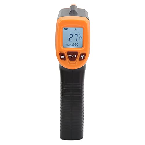 Temperaturmesspistole, Infrarot-Thermometer Industrielle Temperaturmesspistole Infrarot für Warmwasserleitungen, Heiße Motorteile, Kochflächen, Automatisch in 7 Sekunden Ausgeschaltet, -50(Orange) von Ejoyous