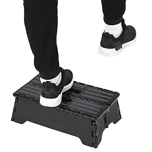 Tragbarer Tritthocker, zusammenklappbar Trittstufe für Kinder und ältere Menschen mit Behinderung Kinder-Fußhocker, Stabiler Kunststoff, Rutschfester Tritthocker mit Tragegriff 38 x 21,5 x 13 cm Tragbarer Tritthocker, zusammenklappbar Trittstufe für Kinder und ältere Menschen mit Behinderung Kinder-Fußhocker, Stabiler Kunststoff, Rutschfester Tritthocker mit Tragegriff 38 x 21,5 x 13 cm von Ejoyous