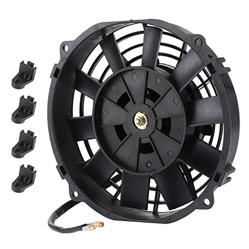 Universeller Lüfter, 10 Blades Elektrischer Kühler Kühlerlüfter, 8 Zoll Universeller Elektrischer Lüfter für die Automatische Kühlung des Kühlers Klimaanlage 12V 80W 2250 RPM von Ejoyous