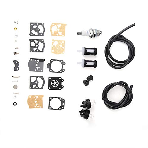 Vergaser Reparatursatz für FS36 FS40 FS44, Motorsense Vergaser Ersatzteile Vergasersatz Luftfilter Kraftstofftreiber Kit für Motorsägen und Kantenschneider von Ejoyous