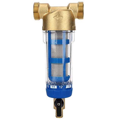 Wasserfilter Wiederverwendbare Spin-Down-Sediment-Wasserfilter, Wasserhahn Wasserfilter Wasser Water Filter Vorfilter Sedimentfilter Außengewinden für Brunnenwasserschlauch-Sedimentfilter 3/4" von Ejoyous