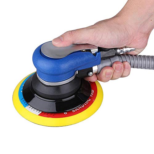 Winkelschleifer Mini-Winkel-Seitenschleifer, Luft Random Orbital Pneumatic Sander Schleifmaschine Exzenterschleifer 6 "150mm Pad Handwerkzeug Polierer Schleifen Schleifwerkzeuge von Ejoyous