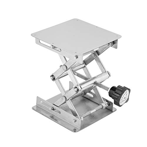 Wissenschaftlicher Labortisch, Hebetisch Labor Hebebühne Scherenhalter Hieght Bereich 48 mm - 158 mm Edelstahl für Biologie Experiment für Wissenschaft Experiment von Ejoyous