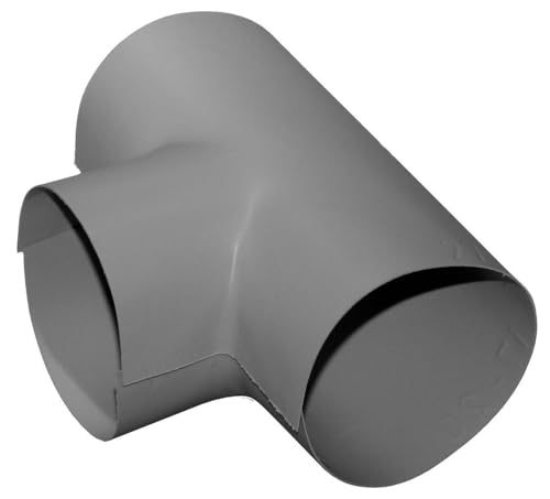1 Stück PVC-Abzweig von Sebald, in verschiedenen Varianten (nach Gesamtaußendurchmesser) (67mm Hauptrohr / Abzweig 67-57mm) von Ekafol