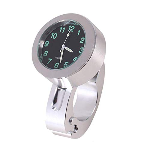 Ekakashop Motorrad Lenkeruhr Digitaluhr Universal 7/8" Motorrad wasserdichte Mini-Lenkeruhr Auto Uhr Uhren Fahrrad Lenkeruhr für die meisten Motorräder Lenker 22-25 mm von Ekakashop