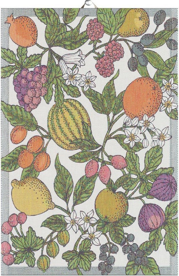 Ekelund Geschirrtuch Küchenhandtuch Sommarfrukt 40x60 cm, (1-tlg., 1 x Geschirrtuch), Pixel gewebt (6-farbig) von Ekelund