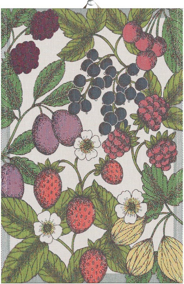 Ekelund Geschirrtuch Küchenhandtuch Trädgårdsbär 40x60 cm, (1-tlg., 1 x Geschirrtuch), Pixel gewebt (6-farbig) von Ekelund
