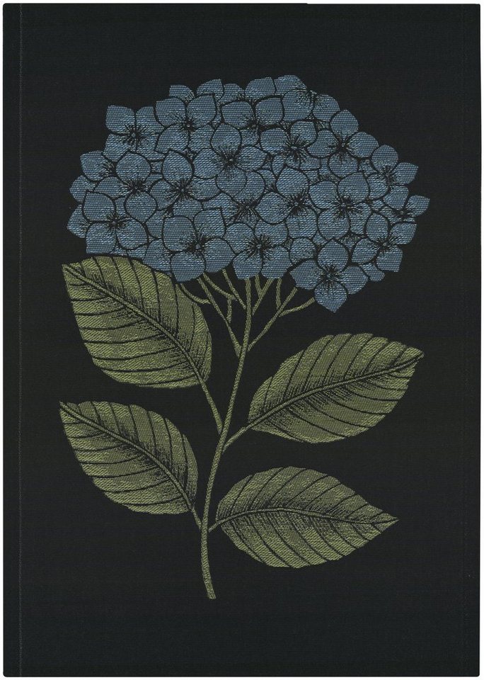 Ekelund Geschirrtuch Küchenhandtuch Hydrangea 910 35x50 cm, (1-tlg., 1 x Geschirrtuch), gewebt von Ekelund