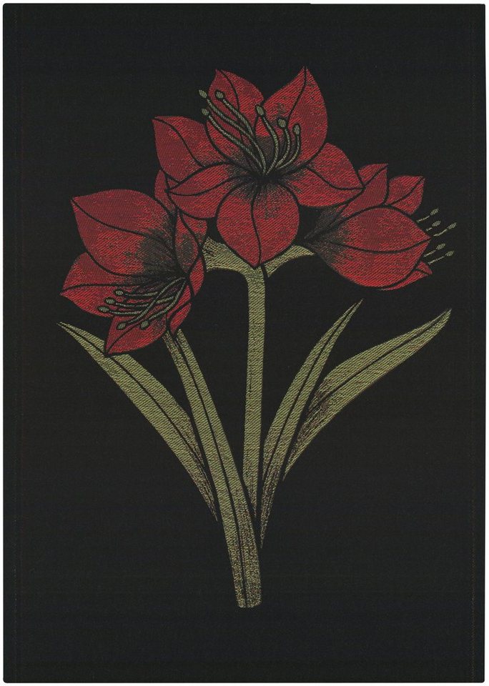 Ekelund Geschirrtuch Küchenhandtuch Kapamaryllis 930 48x70 cm, (1-tlg., 1 x Geschirrtuch), gewebt von Ekelund