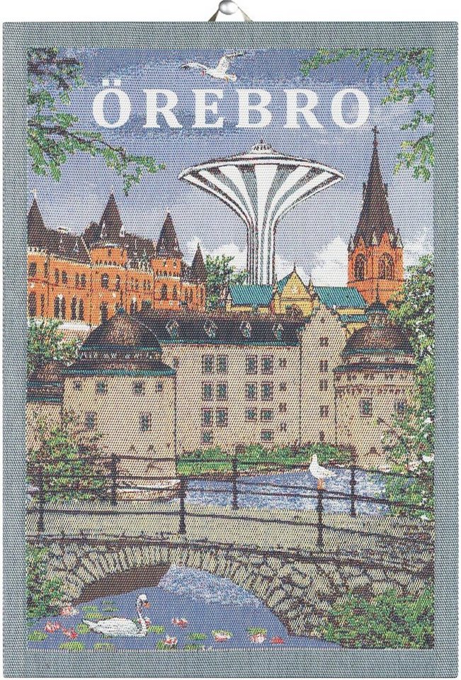 Ekelund Geschirrtuch Küchenhandtuch Örebro 35x50 cm, (1-tlg., 1 x Geschirrtuch), Pixel gewebt (6-farbig) von Ekelund