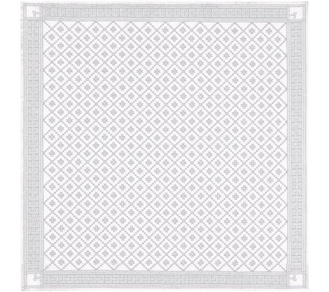 Ekelund Tischdecke Åttebladrose 080 150x150 cm, gewebt von Ekelund