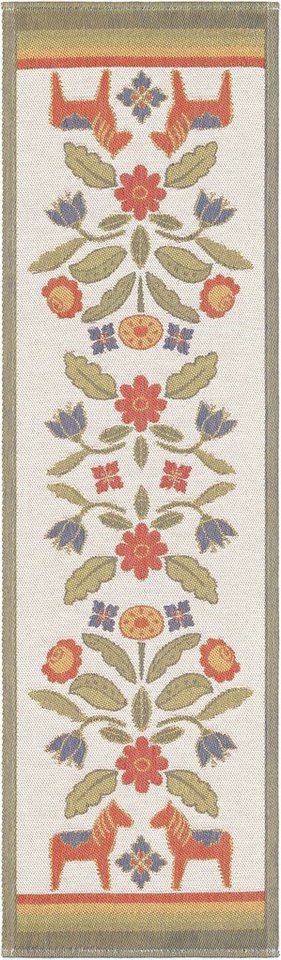 EKELUND MASTER WEAVERS 1692 Tischläufer Tischläufer Kurbitsblom 35x120 cm, Pixel gewebt (3-farbig) von EKELUND MASTER WEAVERS 1692