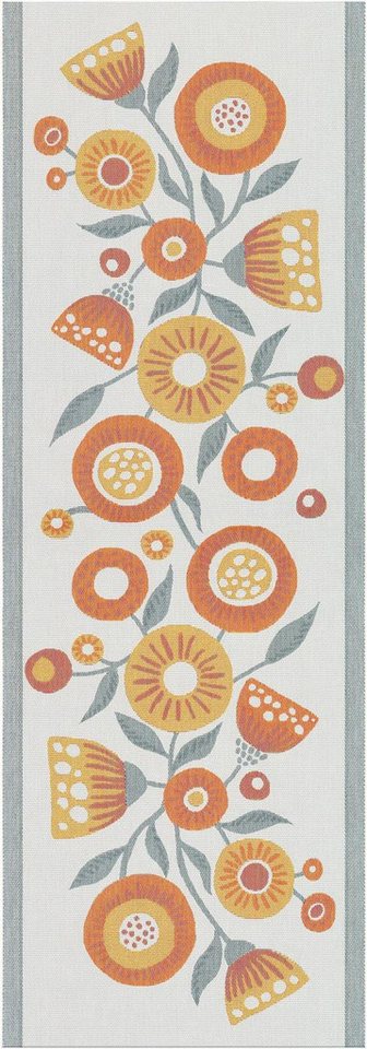 EKELUND MASTER WEAVERS 1692 Tischläufer Solblomma 35x100 cm, Pixel gewebt (6-farbig) von EKELUND MASTER WEAVERS 1692