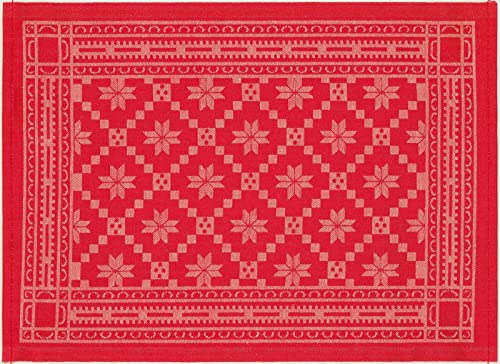 Ekelund - Tischsets (2er Set) Åttebladrose 35x48 cm 55% Baumwolle 45% Leinen von Ekelund