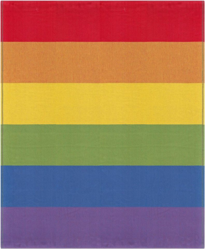 Plaid Pride 140x170 cm, Ekelund, Pixel gewebt (6-farbig) von Ekelund