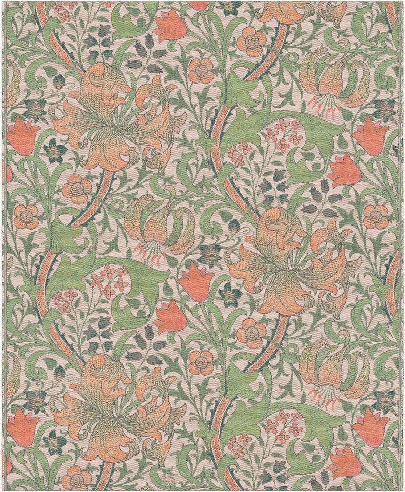 Plaid Plaid William Morris Golden Lily 140x170 cm, EKELUND MASTER WEAVERS 1692, Pixel gewebt (6-farbig) von EKELUND MASTER WEAVERS 1692
