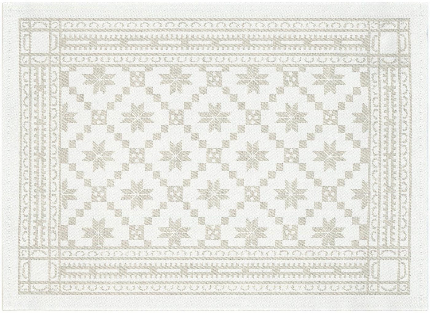 EKELUND MASTER WEAVERS 1692 Platzset Åttebladrose 080 35x48 cm, (Set, 2-St), unbehandelt von EKELUND MASTER WEAVERS 1692