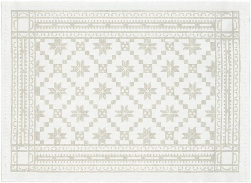 EKELUND MASTER WEAVERS 1692 Platzset Åttebladrose 080 35x48 cm, (Set, 2-St), unbehandelt von EKELUND MASTER WEAVERS 1692