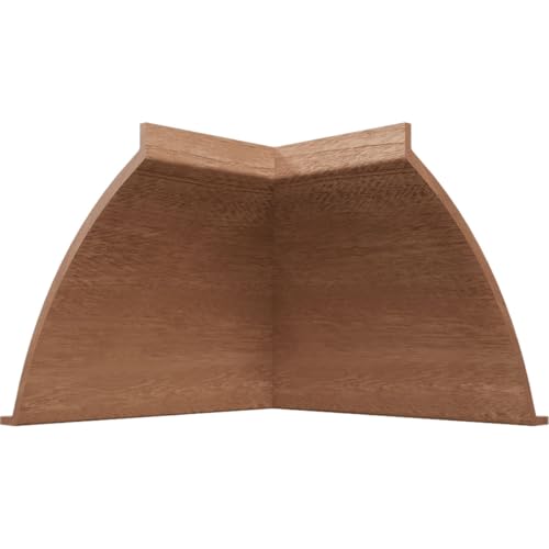 Americraft MLDW01X05WM291SA Gehrungslink-Kronenleiste aus massivem Hartholz, Fleckenqualität, 7,9 cm P x 11,4 cm H von Ekena Millwork