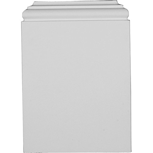ekena Millwork PB07 X 10 X 01TR 7 3/20,3 cm W x 10 1/10,2 cm H x 1 7/20,3 cm P Traditionelle Sockel, Block von Ekena Millwork