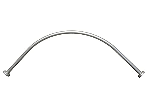 ALU EINTEILIG Duschvorhangstange Bogenstange 90x 90 Chrom Matt/Silber ELOXIERT Oval Eckduschstange ALU EINTEILIG Duschvorhangstange Bogenstange 90x 90 Chrom Matt/Silber ELOXIERT Oval Eckduschstange von Ekershop