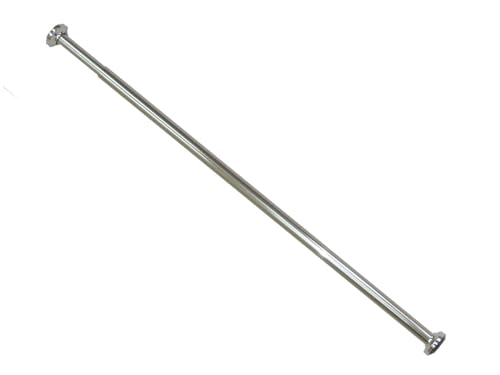 Alu Duschvorhangstange Chrom 70-120 cm Silber Duschstange Teleskopstange Klemmstange für Badewannen und Dusche von Ekershop