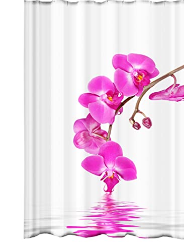 Ekershop Textil Duschvorhang Badvorhang Wannenvorhang DIGITAL ORCHIDEEN 120x200cm inkl. Ringe Ekershop Textil Duschvorhang Badvorhang Wannenvorhang DIGITAL ORCHIDEEN 120x200cm inkl. Ringe von Ekershop