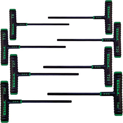 Eklind Tool 68688 Power-T Griff TORX Sternschlüsselsatz, T8-T40, 8-teilig von Eklind
