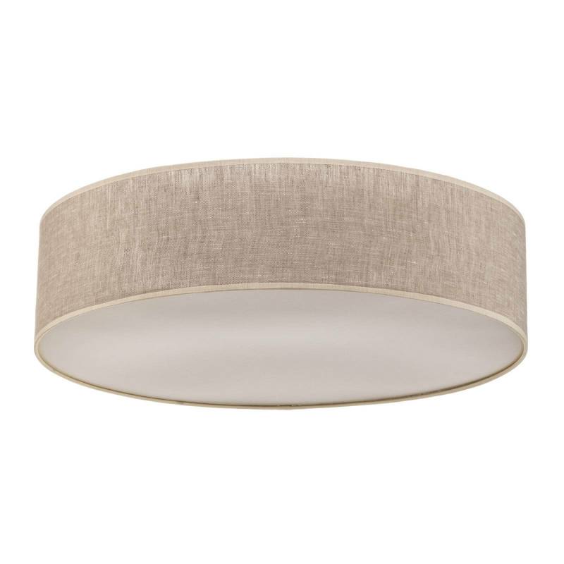 Eko Light Deckenleuchte Leano Hängeleuchte Lampe Leuchte E27 Grau Rund Leinen966 B-Ware von Eko-Light