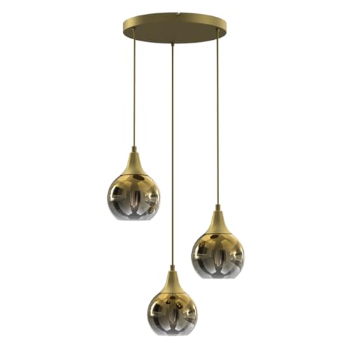 Eko-Light Milagro MONTE GOLD Pendelleuchte 3xE27 Deckenleuchte Deckenlampe Hängeleuchte von MILAGRO