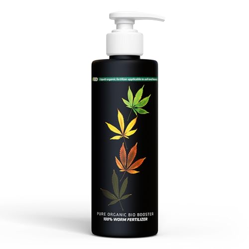 EkosolFarm Bio Booster Wurmkompost – Flüssigdünger für Hanfpflanzen & Growbedarf – 100 % organisch – 500 ml Black Series von Ekosolfarm