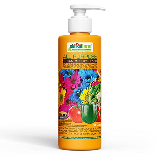 EkosolFarm Bio Universaldünger – Flüssiger Regenwurmkompost für Zimmerpflanzen, Blühpflanzen, Obst & Gemüse – 500 ml – EcoCert Organisch EkosolFarm Bio Universaldünger – Flüssiger Regenwurmkompost für Zimmerpflanzen, Blühpflanzen, Obst & Gemüse – 500 ml – EcoCert Organisch von Ekosolfarm