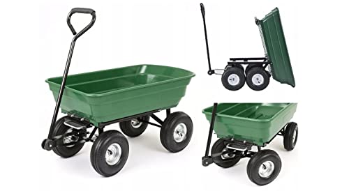 Ekspand BDW Multifunktionaler 3-in-1-Gartenwagen auf aufblasbaren Rädern mit Zuggriff – Trolley, Tipper und SCHUBBARK von Ekspand