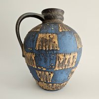 Eine Westdeutsche Fat Lava Vase Von Carstens Tönnieshof. Die Trägt Die Nummer 1527-22 von Eksternest
